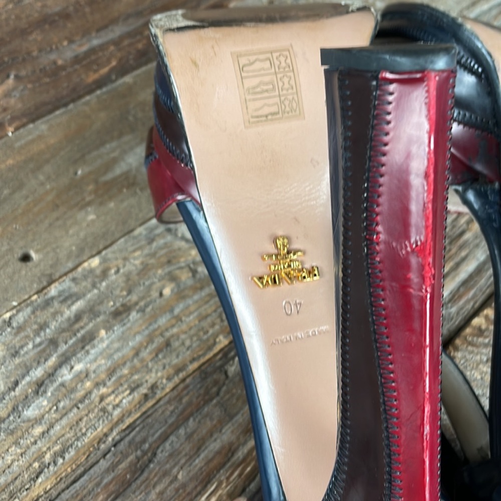 Prada quilted coated leather 6” platform heels size 40 - Picture 11 of 15